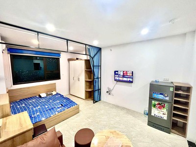 Cho thuê trọ studio đầy đủ nội thất, free tiền phòng tháng 6, xách vali ở ngay. giá thuê 4tr7/tháng 1