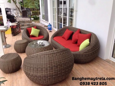 Sofa sò mây nhựa giá rẻ 0