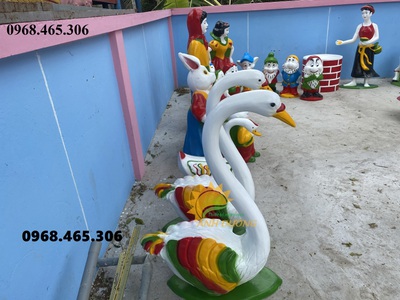 Tượng cổ tích Bạch Tuyết Thạch Sanh, Cô Tấm nhựa composite 2