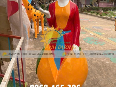 Tượng cổ tích Bạch Tuyết Thạch Sanh, Cô Tấm nhựa composite 0