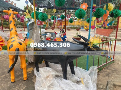 Tượng cổ tích Bạch Tuyết Thạch Sanh, Cô Tấm nhựa composite 1