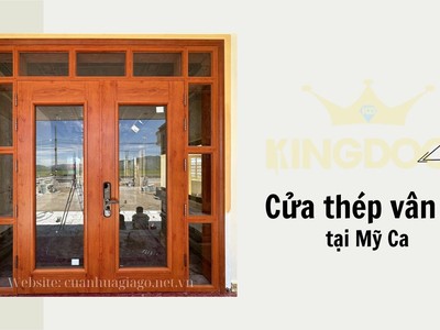 Giá cửa thép vân gỗ tại Mỹ Ca, Cam Ranh 0