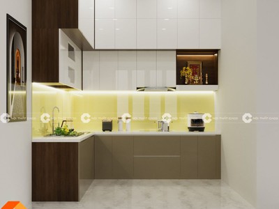 Tủ Bếp Gỗ Công Nghiệp MDF Lõi Xanh Cao Cấp 2