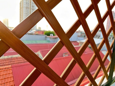 Hàng rào trang trí sử dụng gỗ nhựa Ecowood 3