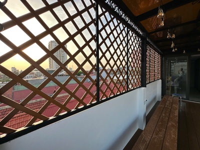 Hàng rào trang trí sử dụng gỗ nhựa Ecowood 4
