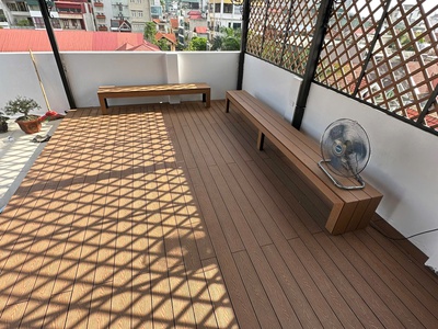 Hàng rào trang trí sử dụng gỗ nhựa Ecowood 5