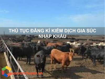 Thủ tục đăng kí kiểm dịch Gia Súc nhập khẩu 0