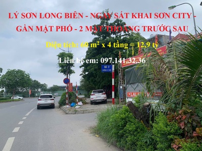 Lý Sơn Long Biên phân Lô Ô tô vào nhà, ngay sát Khai Son 60 m2 x 4 tầng, giá 12,9 tỷ 3