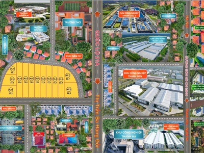 Đầu tư đất nền KCN Thanh Sơn chỉ từ 3xx/lô 1