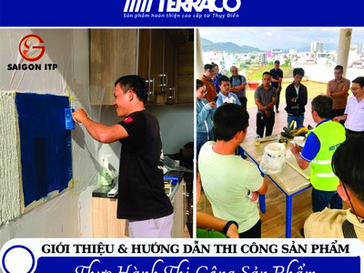 Thi công sơn gai Terraco Terracoat   Không cần lớp phủ màu 0