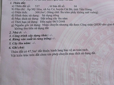 Chính chủ cần bán đất tặng nhà tại xã an cư - huyện cái bè - tiền giang. 4
