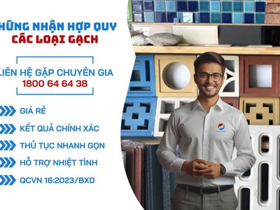 Dịch vụ chứng nhận hợp quy các loại gạch  Gạch ốp lát, gạch bê tông tự chèn, gạch đất sét nung 0