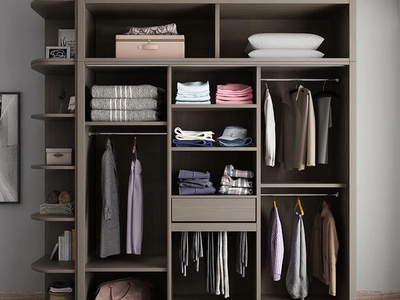 Tủ Quần Áo Gỗ Công Nghiệp MDF Cánh Lùa Có Kệ Trang Trí 0