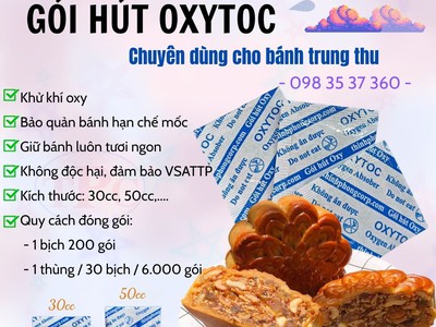Gói hút oxy - OXYTOC   Giải pháp bảo quản bánh trung thu tối ưu, an toàn và hiệu quả 0
