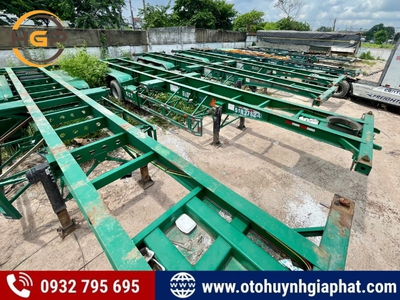 Thanh lý lô hàng khủng: 7 mooc xương KCT 40 feet lướt 90 0