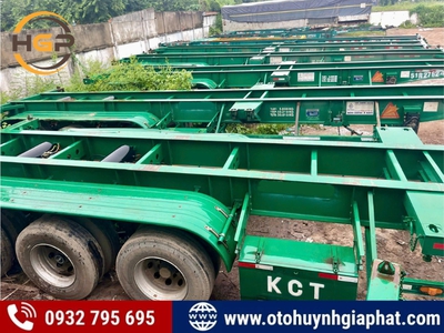 Thanh lý lô hàng khủng: 7 mooc xương KCT 40 feet lướt 90 1
