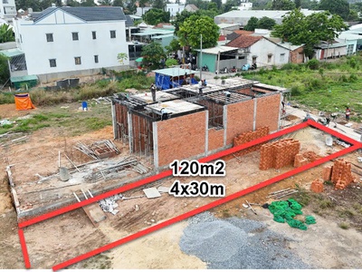 Bán đất thổ cư 120m2 mặt tiền đường phường tương bình 4