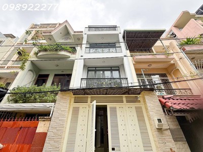 Vip p25   bình thạnh - giáp khu d - hẻm xe hơi đậu ngày đêm   70m2  4x17.5  - 4 tầng xây mới 100 - 1