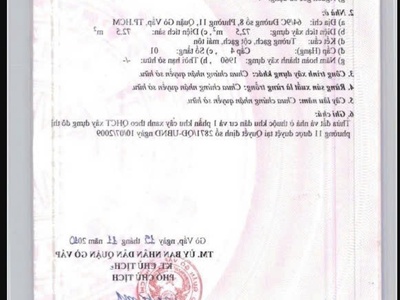 Chính chủ bán nhà nguyên căn tại đường số 8, phường 11, gò vấp, hồ chí minh 2