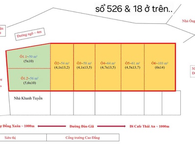 Chính chủ cần bán đất đã phân lô từ biệt thự   vị trí kim cương tại trung tâm thị trấn thanh ba, 1