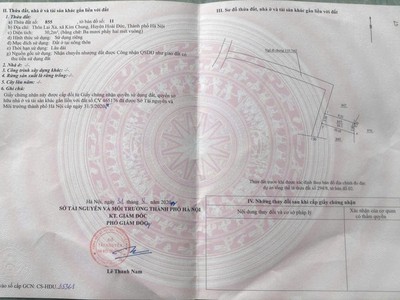 Bán 30m đất lai xá, kim chung, hoài đức, hà nội. 0
