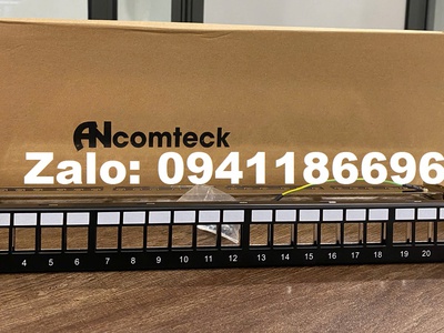 Thanh đấu nối mạng Patch panel  24 cổng CAT6A FTP mã ACT-24S1U, ACT-S6A-001 hãng Ancomteck 8