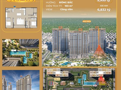 Bán căn 3pn  1   103m , tầng trung 11  hướng đông bắc toà c2z1  dự án masteri trinity square - 0