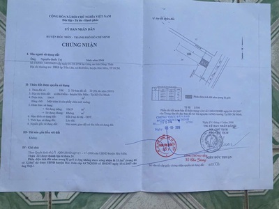5x30 mặt tiền phan văn đối   bà điểm, hóc môn   kinh doanh 1