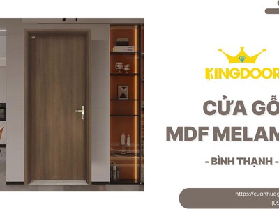 Cửa Gỗ MDF Melamine Tại Bình Thạnh   Bền Đẹp, Chống Ẩm 0