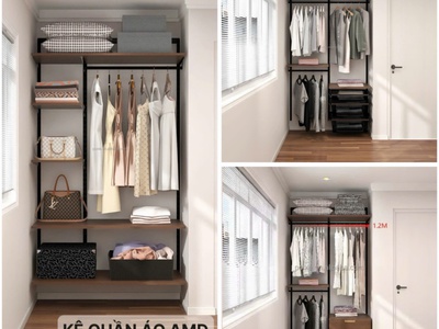 Một căn phòng không cần lớn - chỉ cần biết cách sắp xếp cùng bộ kệ thanh ray Amd 1