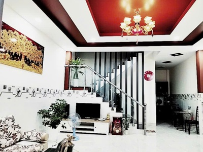 Bán nhà 2 tầng hẻm oto đường mương tháo xã diên phú - giá bán 1 ty 780tr có hỗ trợ vay 0