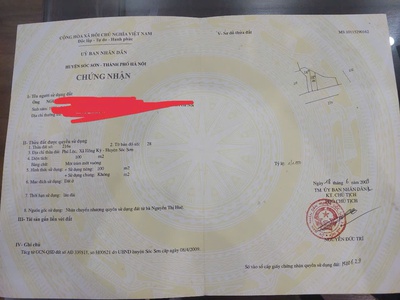 Chính chủ bán đất tại phú lộc   xã hồng kỳ   sóc sơn   hà nội 0