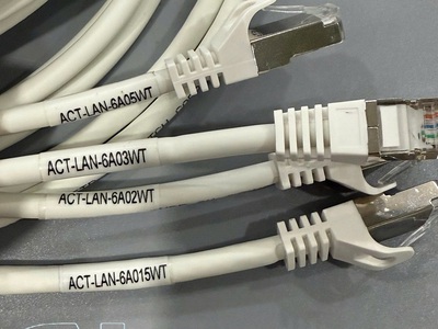 Dây nhảy patch cord Cat6A FTP, Shielded, LSZH, White, 3M hãng Ancomteck mã ACT-LAN-6A03WT 6