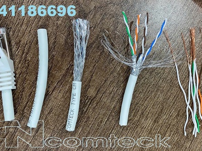 Dây nhảy patch cord Cat6A FTP, Shielded, LSZH, White, 3M hãng Ancomteck mã ACT-LAN-6A03WT 8