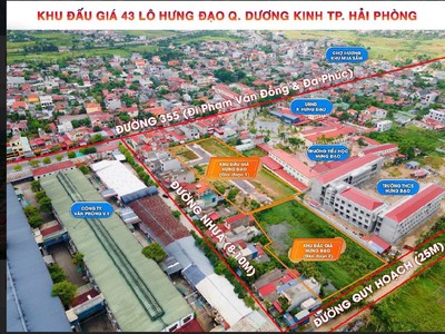 Đất đấu giá Hưng Đạo, Hưng Đạo, Dương Kinh, Hải Phòng 92m 1