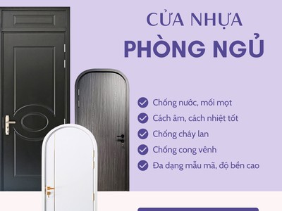 Cửa nhựa phòng ngủ 1