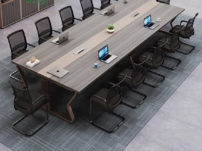 Bàn hội nghị chân sắt mặt gỗ công nghiệp   giải pháp tối ưu cho không gian họp chuyên nghiệp 0