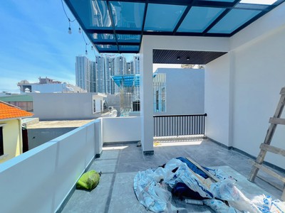 Nhà xây mới sau mặt đường thiên lôi, 45m 4 tầng, giá 4.25 tỉ lô góc 4