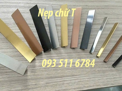 Nẹp nhôm ngắt nước nẹp chữ T nẹp góc V Inox 1