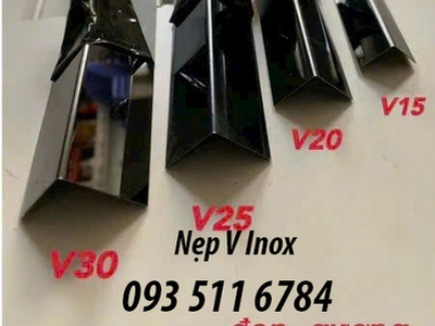 Nẹp nhôm ngắt nước nẹp chữ T nẹp góc V Inox 3