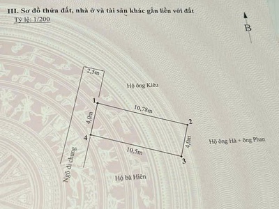 Bán đất ngõ 200 Cát Linh   Tràng Cát dt 42,6m2 không dính quy hoạch ngõ rộng 2,5m. 1