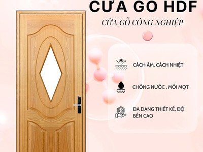  Cửa gỗ HDF   Bền đẹp, cách âm hiệu quả 1