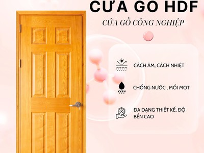  Cửa gỗ HDF   Bền đẹp, cách âm hiệu quả 2