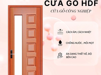  Cửa gỗ HDF   Bền đẹp, cách âm hiệu quả 3
