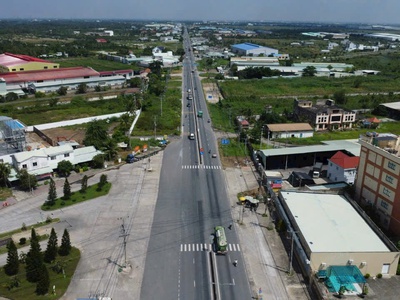 1180m2 thổ cư mặt tiền tỉnh lộ 824 xã Lương Bình, Bến Lức, Long An giá 14 tỷ 0