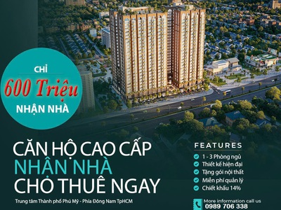 Bán Căn Hộ Cao Cấp Tại TP Phú Mỹ Gần Khu Thương Mại Tự Do, Sở Hữu Lâu Dài Đầy Đủ Tiện Ích 1
