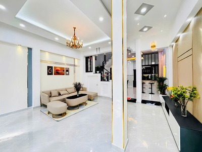 Nhà mặt tiền đường 5b bhha   siêu phẩm mới đẹp, nội thất cao cấp   chỉ 9 tỷ 1 tl 0