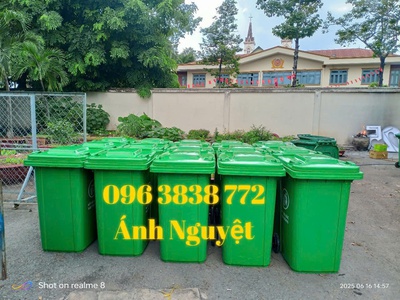 Thùng rác nhựa 240Lit siêu bền 4