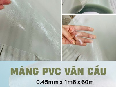 Mua màng nhựa pvc dẻo - màng nhám vân cầu 0