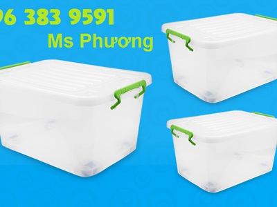 Thùng đa năng 120L nắp đậy chắc chắn, dễ xếp gọn và bảo quản 1